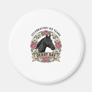Vintage-Stichflamme-Pferd-Grafikdesign Magnet