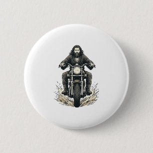 Vintage-Stichmotorradfahrer-Vektor-Design_1 Button