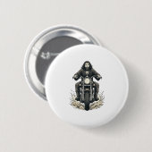 Vintage-Stichmotorradfahrer-Vektor-Design_1 Button (Vorne & Hinten)