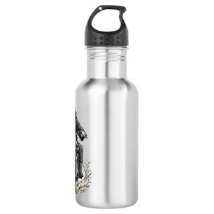 Vintage-Stichmotorradfahrer-Vektor-Design_1 Edelstahlflasche
