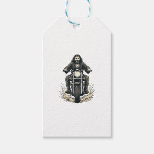 Vintage-Stichmotorradfahrer-Vektor-Design_1 Geschenkanhänger