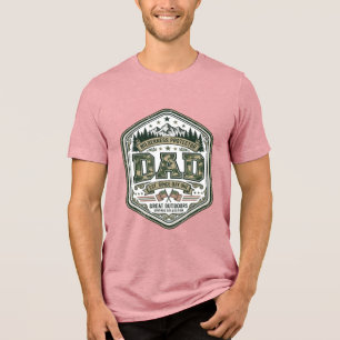 Vintage-Stichwort Vater Berg Abzeichen Shirt Desig