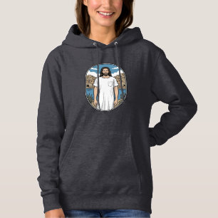 Vintage-Stichzeichnung Spirituelle Figur Szenische Hoodie