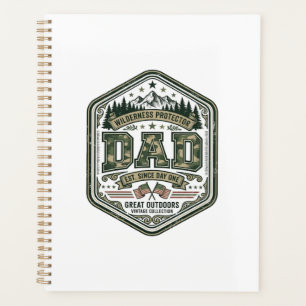 Vintage-Stickerei Dad Mountain Abzeichen Shirt Des Planer