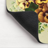 Vintage Stiefmütterchen Bouquet Mousepad (Ecke)
