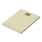 Vintage Stiefmütterchen Bouquet Notizblock (Rotiert)