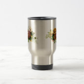 Vintage Stiefmütterchen Bouquet Reisebecher (Mittel)