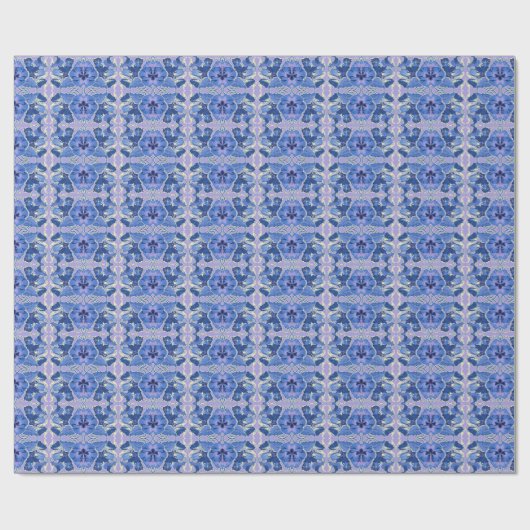 Vintage Stiefmütterchen Geschenkwrap Geschenkpapier (Flach)