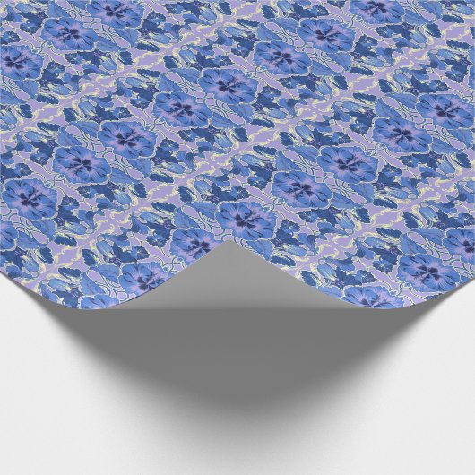 Vintage Stiefmütterchen Geschenkwrap Geschenkpapier (Ecke)