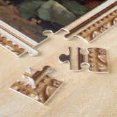 Vintage Stiefmütterchen und rustikale Landschaft Puzzle (Seite)