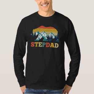 Vintage Stiefvater Bär Camper Camping Berg Vater T-Shirt