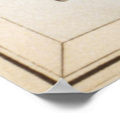 Vintage Stier-Sternbild-Karte (1825) Poster (Ecke)