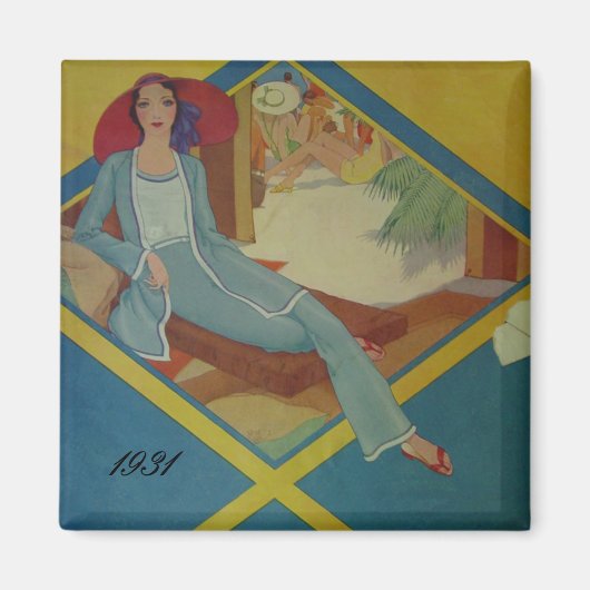 Vintage Stil 1931 Magnet (Vorne)