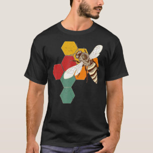 Vintage Stil Bienenkönigin Honig Imker Imkerei T-Shirt