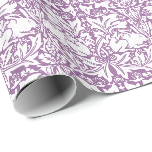 Vintage-Stil-Hase & Botanik  Geschenkpapier