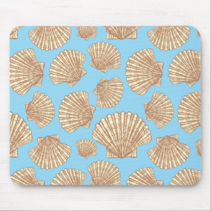 Vintage-Stil-Muschel-Muster Mousepad