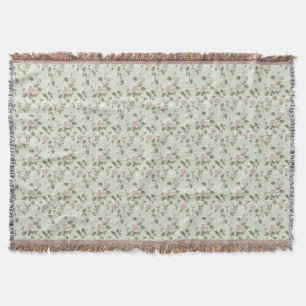 Vintage-Stil neutrales Blumenmuster Decke