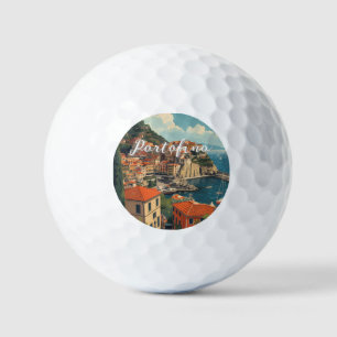 Vintage Stil Portofino Genua Italien Golfball