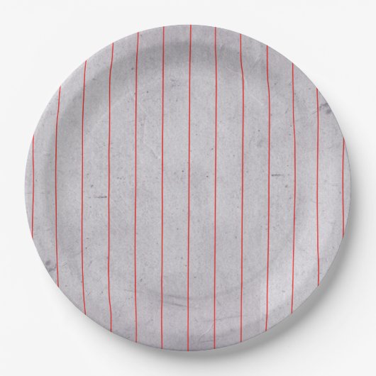 Vintage-Stil-Regel-Papiermuster Pappteller (Vorderseite)