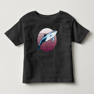 Vintage-Stil Retro-Delfin Kleinkind T-shirt