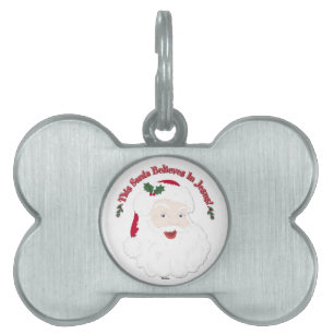 Vintage Stil Santa Dieser Santa Glaubt An Jesus Tiermarke