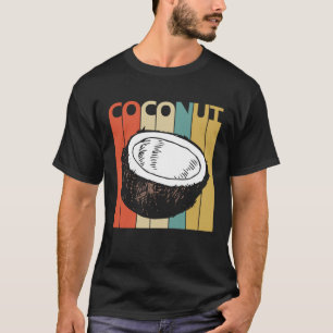 Vintage-Stil Süße Kokosfrucht T-Shirt
