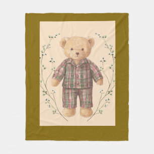 Vintage-Stil-Teddy-Fleecedecke Fleecedecke