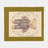 Vintage-Stil-Teddy-Fleecedecke Fleecedecke (Vorderseite (Horizontal))
