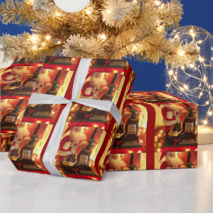 Vintage-Stil Weihnachtsmann Weihnachten für Kinder Geschenkpapier