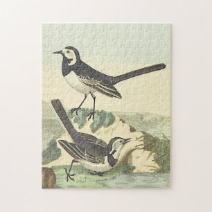 Vintage-Stil, Zwei-Vögel-Puzzle Puzzle
