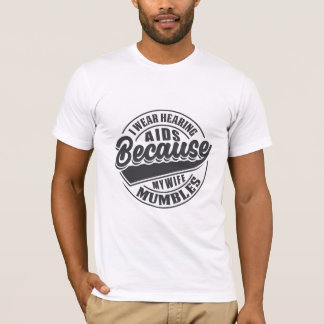 Vintage Stile Ehefrau mumbles Typografie T - Shirt