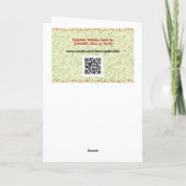 Vintage Stilelemente Weihnachtsgeschmack Kunst Karte (Rückseite)