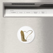 Vintage Stiletto Schuhherzen Magnet (In Situ (Geschirrspüler))