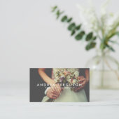 Vintage Stilfotografen-Overlay-Visitenkarte Visitenkarte (Stehend Vorderseite)