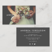 Vintage Stilfotografen-Overlay-Visitenkarte Visitenkarte (Vorne/Hinten)