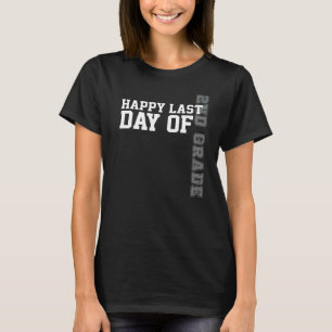 Vintage Stilfreude am letzten Tag des Lehrers der T-Shirt