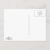 Vintage Stilgestaltung Save the Date Postkarte (Rückseite)