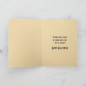 Vintage Stilgravur zwischen niedlichem Geist Karte (Innenseite)