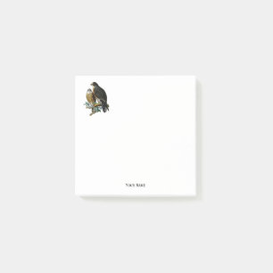 Vintage stilisierte Falken auf Zweig Post-it Klebezettel
