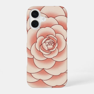 Vintage stilisierte Kamelie iPhone 16 Hülle