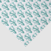 Vintage stilisierte Meereskoralle #5 Aqua Seidenpapier (Ausschnitt)