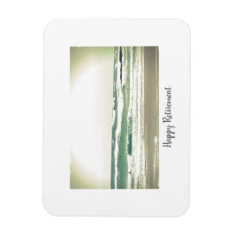 Vintage Stilisierte Surffotografie - Altersvorsorg Magnet