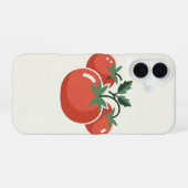 Vintage stilisierte Tomaten iPhone 16 Hülle (Rückseite (Horizontal))