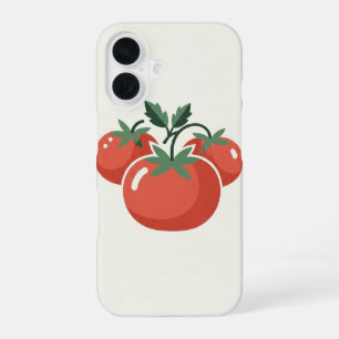 Vintage stilisierte Tomaten iPhone 16 Hülle