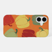 Vintage stilisiertes Paprika-Muster iPhone 16 Hülle (Rückseite (Horizontal))
