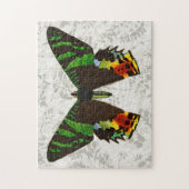 Vintage Stilkolorierte Schmetterlingspuzzle Puzzle (Vertikal)