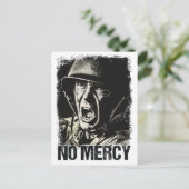 Vintage Stilkunst Warrior Motto Postkarte (Stehend Vorderseite)