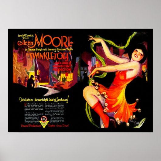 Vintage Stille Filmanzeige Poster (Vorne)