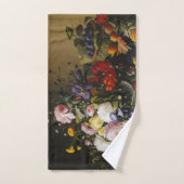 Vintage Stillleben Blume und Früchte Badhandtuch Set (Handtuch)