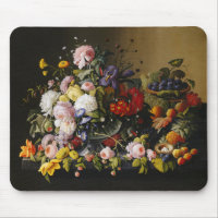 Vintage Stillleben Blume und Früchte